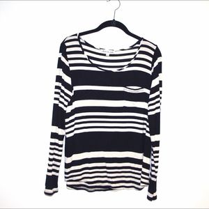 Long sleeved striped top